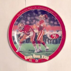 Joe Montana Commemorative Plate